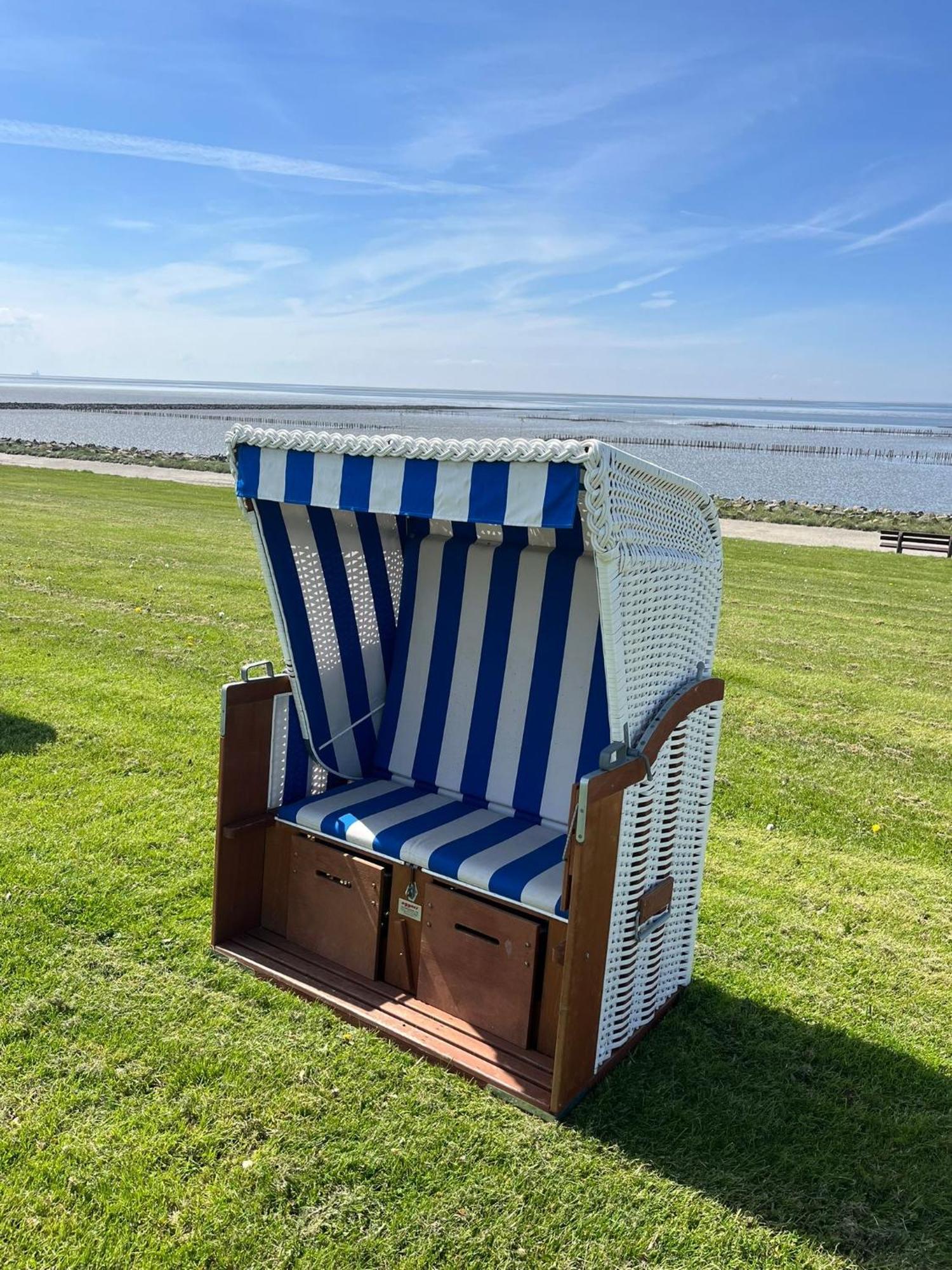 Fewo Schroeder - Bude 63A - Mit Strandkorb Am Meer - Inklusive Bettwaesche Und Handtuecher Westerdeichstrich Εξωτερικό φωτογραφία